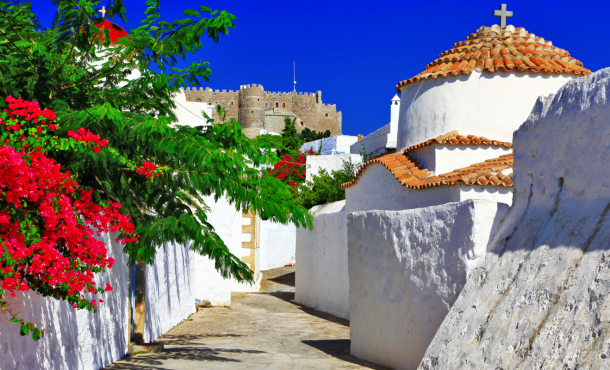 Πάτμος (μέσω Κω), 6 ημέρες αεροπορικώς από Θεσσαλονίκη ‣ Ιούλιος - Αύγουστος (M)