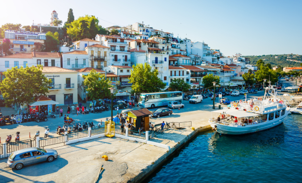 Σκιάθος, 4, 5 ,7 ,8 ,9 ημέρες οδικό - ακτοπλοϊκώς από Θεσσαλονίκη - Κατερίνη ‣ Ιούλιος - Αύγουστος (L) 